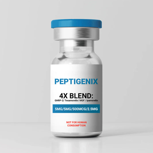 4x Blend: GHRP-2 (5mg) / Tesamorelin (5mg) / MGF (500mcg) / Ipamorelin (2.5mg)